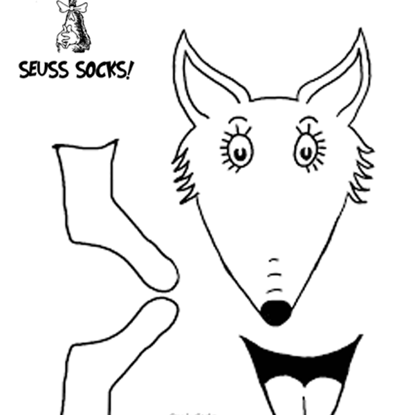 Dr Seuss Fox in Socks Coloring Pages Designer Socks - Free Printable ...