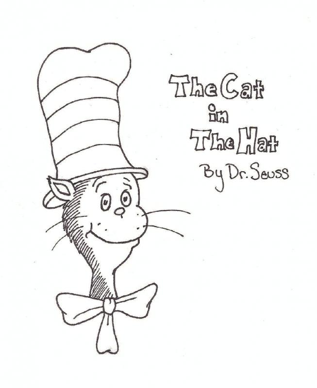 Free Dr Seuss The Cat in the Hat Coloring Pages - Free Printable