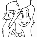 Gravity Falls coloring pages Cute Wendy