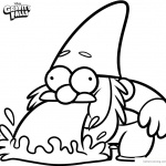 Gravity falls coloring pages Gnomes