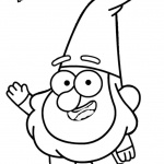 Gravity falls coloring pages Gnomes say Hi