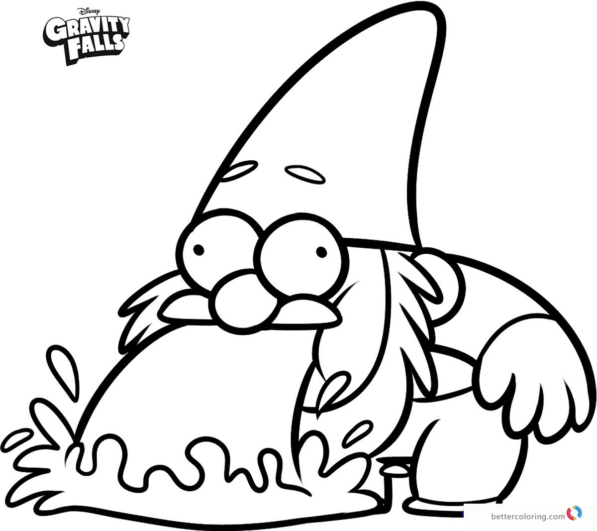 Gravity falls coloring pages Gnomes - Free Printable ...