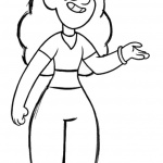 Gravity falls coloring pages Mabel black and white
