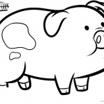 Gravity Falls coloring pages Pig Waddles