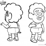 Gravity Falls coloring pages Tyler