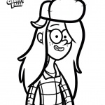 Gravity falls coloring pages Wendy line art