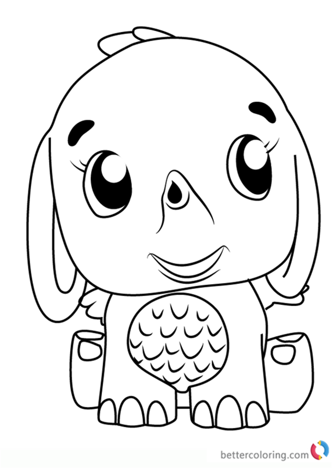 Elefly from Hatchimals coloring pages printable