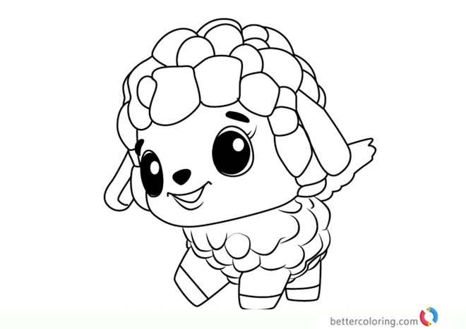 Lamblet from Hatchimals coloring pages printable