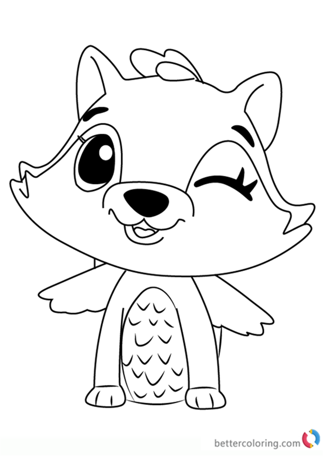 Raspoon from Hatchimals Coloring Pages - Free Printable ...