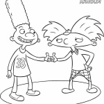 Hey Arnold Coloring Pages Arnold and Gerald Agree Each Other