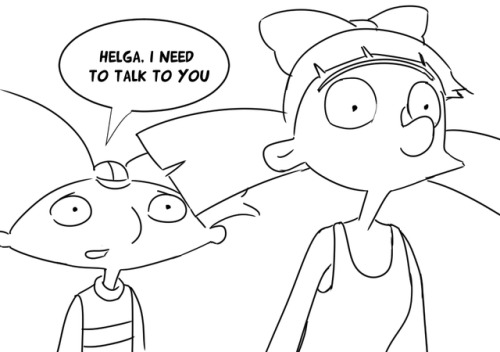 Hey Arnold Coloring Pages Arnold and Helga printable