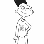 Hey Arnold Coloring Pages Friend Gerald