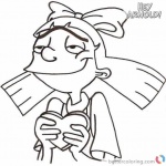 Hey Arnold Coloring Pages Helga Love Arnold