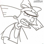 Hey Arnold Coloring Pages Helga Shouting
