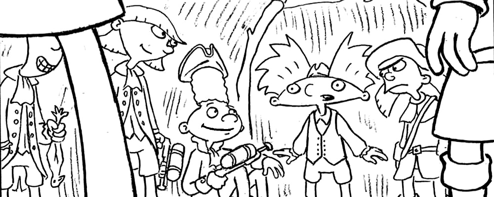 Hey Arnold Coloring Pages War printable