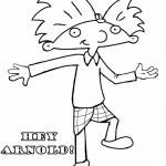 Hey Arnold Coloring Pages arnold is coming