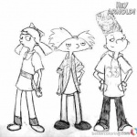 Hey Arnold coloring pages sketch by ajanae79