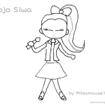 Jojo Siwa Coloring Pages Fan Art Jojo Singing