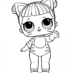 LOL Surprise Doll Coloring Pages Baby Cat