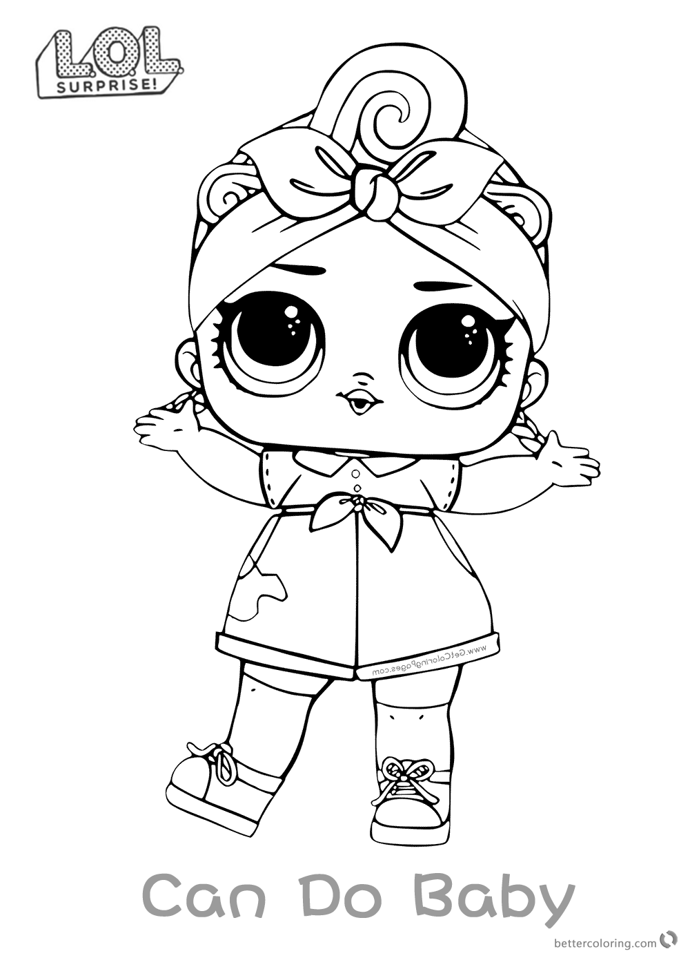 LOL Surprise Doll Coloring Pages Series 3 Can Do Baby Free Printable