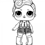 LOL Surprise Doll Coloring Pages Funky QT