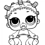 LOL Surprise Doll Coloring Pages Lil Roller Sk8ter