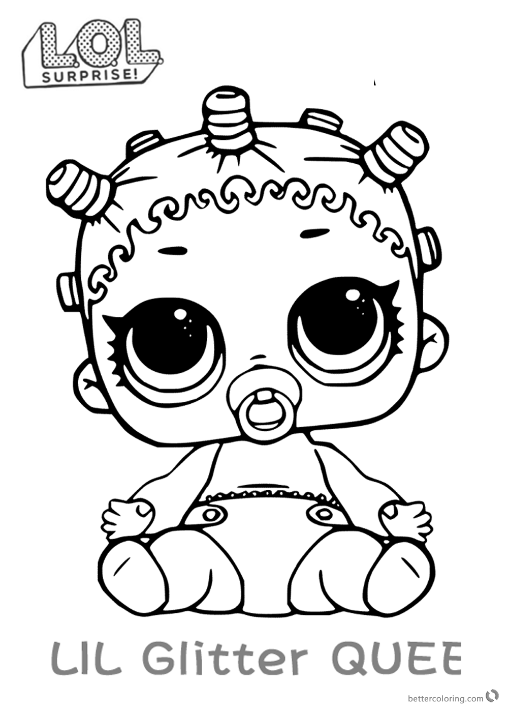 LOL Surprise Doll Coloring Pages Lil Roller Sk8ter - Free Printable