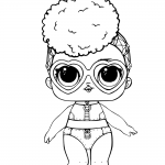LOL Surprise Doll Coloring Pages Rip Tide