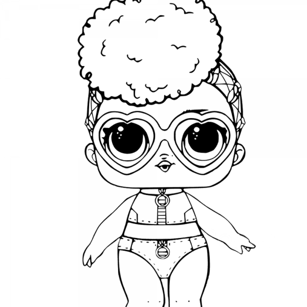 LOL Surprise Doll Coloring Pages Curious Qt - Free Printable Coloring Pages