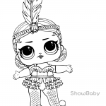 LOL Surprise Doll Coloring Pages Showbaby