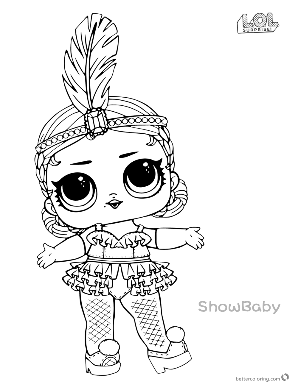 LOL Surprise Doll Coloring Pages Showbaby - Free Printable ...