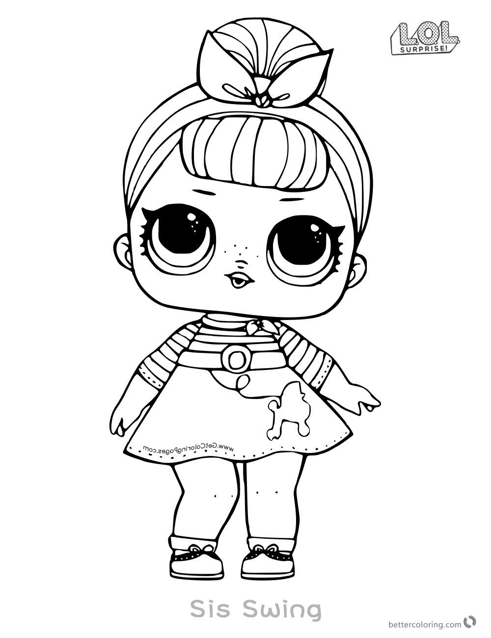 Coloring And Drawing Lol Doll Coloring Pages Troublemaker