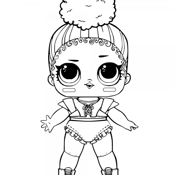 LOL Surprise Doll Coloring Pages Miss Baby - Free Printable Coloring Pages