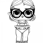 LOL Surprise Doll Coloring Pages Vacay Babay