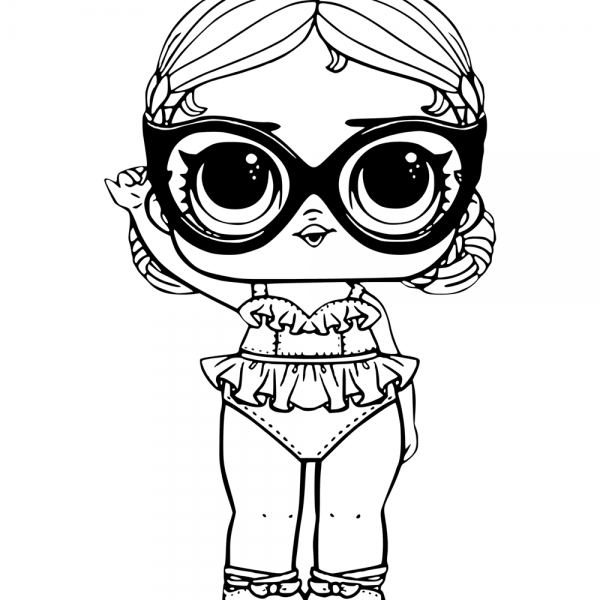 Mermaid LOL Surprise Doll Coloring Pages Merbaby - Free Printable