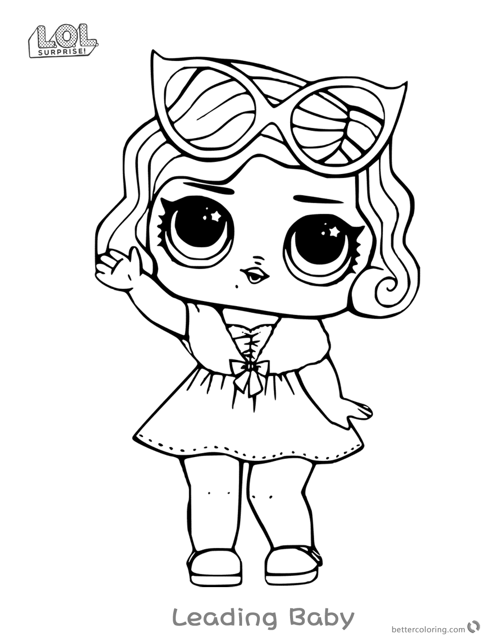 Leading Baby from LOL Surprise Doll Coloring Pages - Free Printable