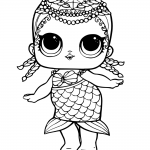 Mermaid LOL Surprise Doll Coloring Pages Merbaby