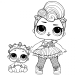 Miss Punk LOL Surprise Doll Coloring Pages