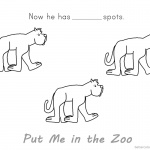 Put Me in the Zoo Coloring Pages He Has No Spot