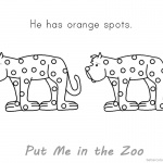 Put Me in the Zoo Coloring Pages Orange Spots