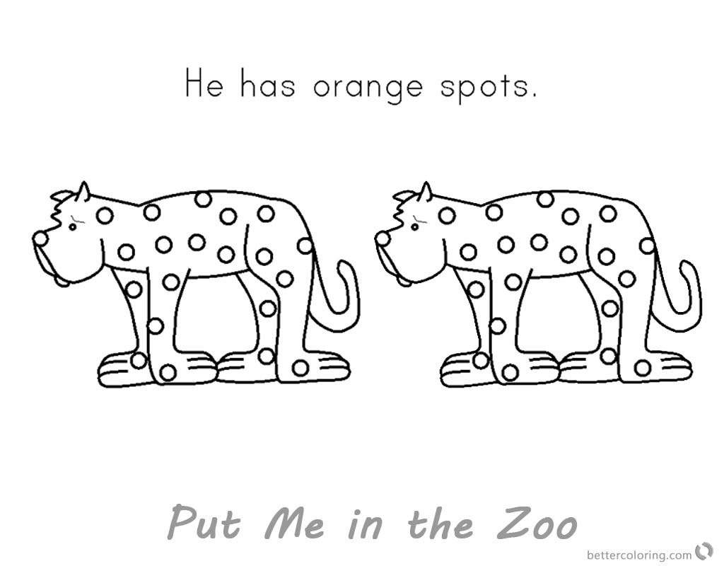 Printable Put Me In The Zoo Printable Word Searches