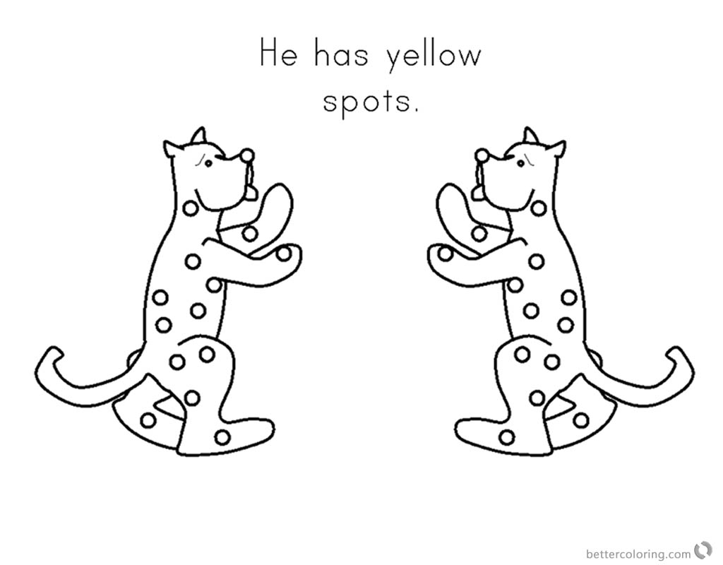 Put Me in the Zoo Coloring Pages Yellow Spots printable