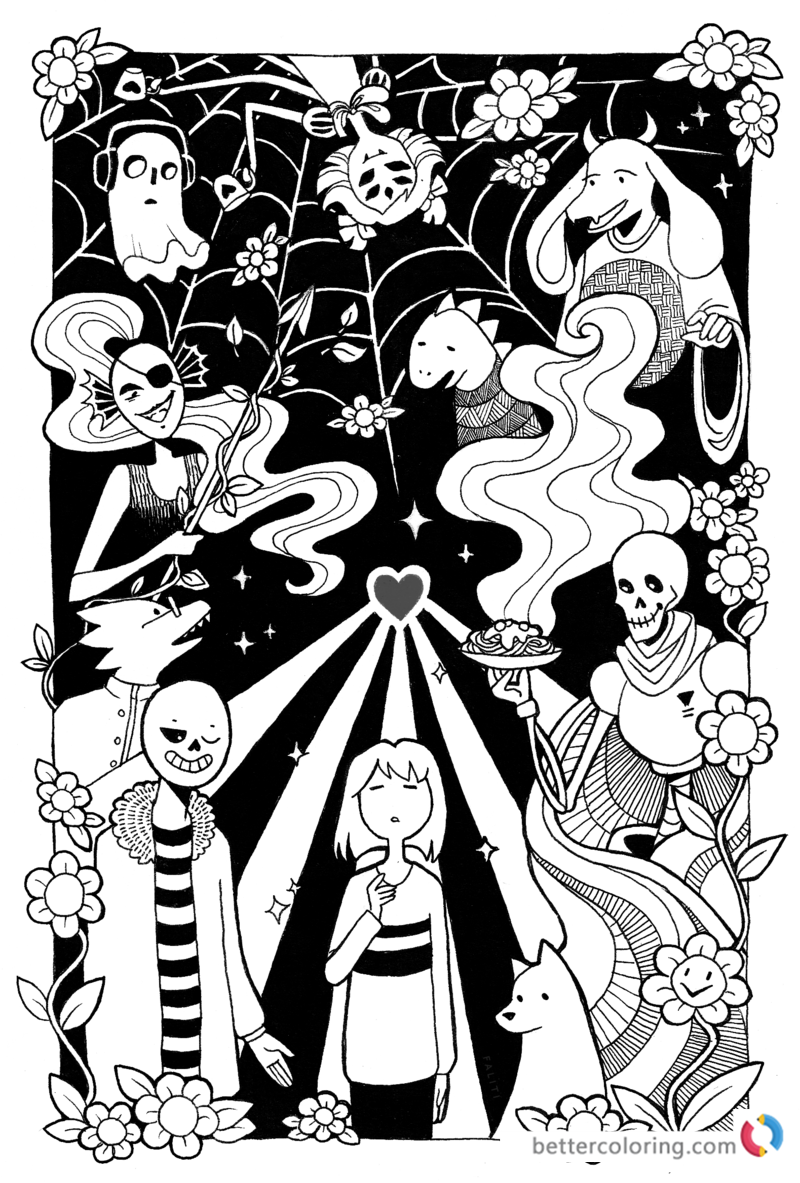 Download Undertale coloring pages by faliti - Free Printable ...