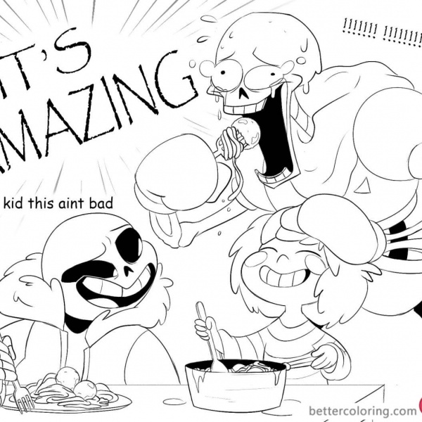 Undertale Coloring Pages - Free Printable Coloring Pages