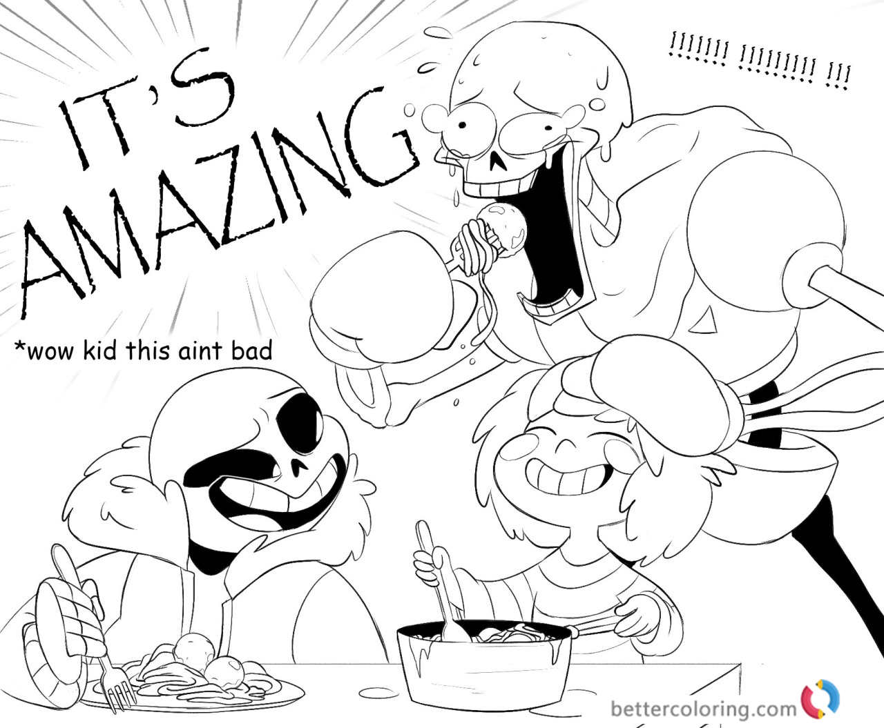 Undertale coloring pages wow kid - Free Printable Coloring Pages