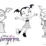 Vampirina coloring pages 3 in 1