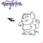 Vampirina coloring pages Gregoria and bat