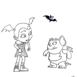 Vampirina coloring pages Vampirina and Gregoria