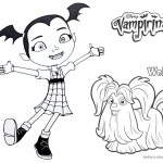 Vampirina coloring pages Vampirina and Wolfie