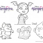 Vampirina coloring pages Vampirina and cute characters